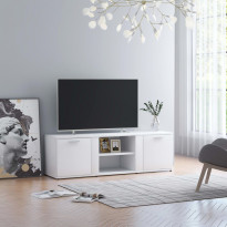Tv-taso valkoinen 120x34x37 cm lastulevy