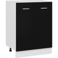 Alakaappi musta 60x46x81,5 cm lastulevy