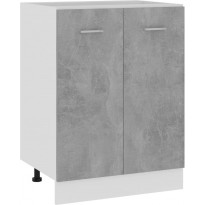 Alakaappi betoninharmaa 60x46x81,5 cm lastulevy