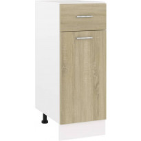 Alalipastokaappi sonoma-tammi 30x46x81,5 cm lastulevy
