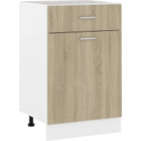 Alalipastokaappi sonoma-tammi 50x46x81,5 cm lastulevy