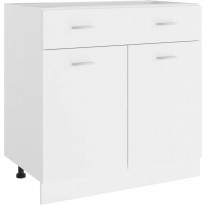 Alalipastokaappi valkoinen 80x46x81,5 cm lastulevy
