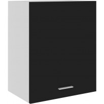 Seinäkaappi musta 50x31x60 cm lastulevy