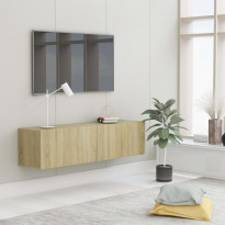 Tv-taso sonoma-tammi 120x30x30 cm lastulevy