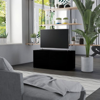 Tv-taso musta 80x34x36 cm lastulevy