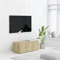 Tv-taso sonoma-tammi 80x34x30 cm lastulevy