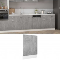 Astianpesukoneen paneeli betoninharmaa 45x3x67 cm lastulevy