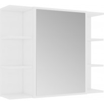 Kylpyhuoneen peilikaappi, valkoinen 80x20,5x64 cm, lastulevy