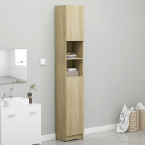 Kylpyhuonekaappi sonoma tammi 32x25,5x190 cm lastulevy
