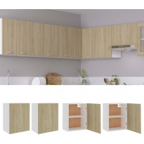Seinäkaapit 2 kpl sonoma-tammi 50x31x60 cm lastulevy