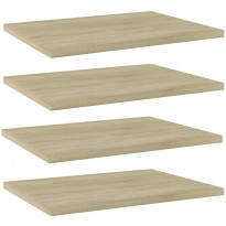 Hyllylevyt 4 kpl sonoma tammi 40x30x1,5 cm lastulevy