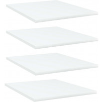 Hyllylevyt 4 kpl valkoinen 40x50x1,5 cm lastulevy