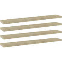 Hyllylevyt 4 kpl sonoma-tammi 60x10x1,5 cm lastulevy