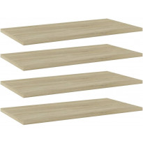 Hyllylevyt 4 kpl sonoma tammi 60x30x1,5 cm lastulevy