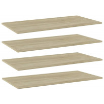 Hyllylevyt 4 kpl sonoma tammi 80x20x1,5 cm lastulevy