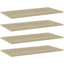 Hyllylevyt 4 kpl sonoma-tammi 80x40x1,5 cm lastulevy