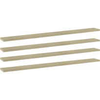 Hyllylevyt 4 kpl sonoma-tammi 100x10x1,5 cm lastulevy
