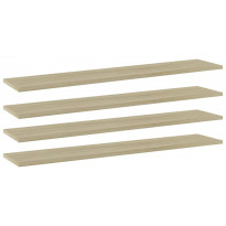 Hyllylevyt 4 kpl sonoma tammi 100x20x1,5 cm lastulevy