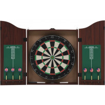 Darts-taulu kaapilla ja 6 tikkaa, sisal