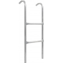 2-askelmaiset trampoliinin tikkaat, teräs, hopea, 82,5 cm
