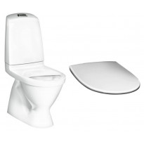 WC-istuin Gustavsberg Nautic 1500, Hygienic Flush kaksoishuuhtelu piilo S-lukko, + istuinkansi Nautic 9M24