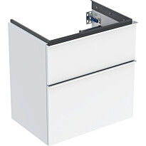 Allaskaappi Geberit iCon Compact, 592x416mm, kromattu vedin, kiiltävä valkoinen