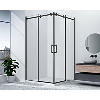 Suihkunurkka Interia Dragon Rectangular GD42, kulmikas, kirkas lasi, oikea/vasen, musta, eri kokoja