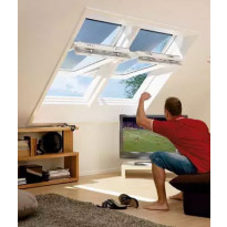 Kattoikkuna Velux TripleProtect käsikäyttöinen lapeikkuna 66 cm x 140 cm