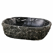 Pesuallas GemLook GL248, marmori, tasolle asennettava, ei hananreikää, 450x350x140 mm