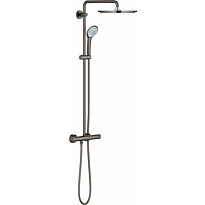 Sadesuihkusetti Grohe Euphoria System 310, termostaattihanalla, vettä säästävä, hierova suihku, suihkupää ⌀310mm, harmaa