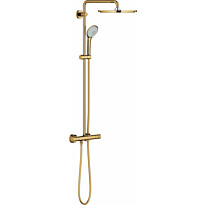 Sadesuihkusetti Grohe Euphoria System 310, termostaattihanalla, hierova suihku, ⌀310mm, kiiltävä kulta