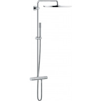 Sadesuihkusetti Grohe Rainshower 400, termostaattihanalla, suihkupää ⌀400mm, kiiltävä kromi.