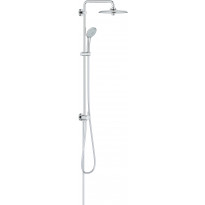Sadesuihkusetti Grohe Euphoria System 27421002, vettä säästävä, hierova suihku, suihkupää ⌀260mm, kiiltävä kromi