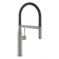 Keittiöhana Grohe Essence, ulosvedettävä juoksuputki, brushed hard graphite