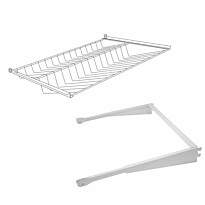 Ulosvedettävä kenkähylly Norscan Roller Wall System, M60, valkoinen, Verkkokaupan poistotuote