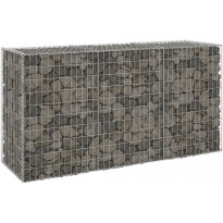 Gabion-kivikori kansilla galvanoitu teräs 200x60x100 cm