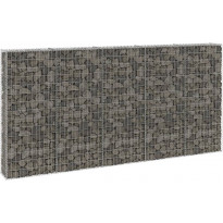 Gabion-kivikori kansilla galvanoitu teräs 300x30x150 cm
