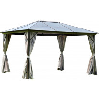 Paviljonki Home4you Sunset, 3x4m, ruskea/vaaleanbeige