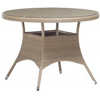 Pöytä Home4you Larache, Ø100cm, harmaa