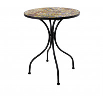 Pöytä Home4you Morocco, Ø60cm, musta