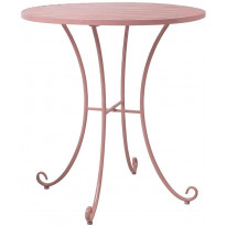 Pöytä Home4you Rosy, Ø70cm, takorauta, pinkki
