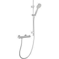Suihkusetti Hafa Gaia, termostaattihanalla, vettä säästävä, Smartmix-suihkuhanalla, cc150, matta kromi