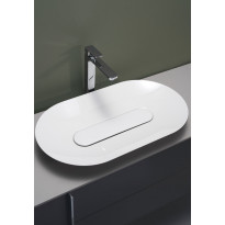 Malja-allas Hafa Edge Oval, 700x400x107mm, lasitettu teräs