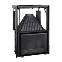 Takkasydän Invicta 800 Grande Angle, hissiluukku, 14 kW, 202 kg