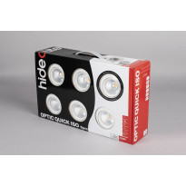 LED-alasvalosarja Hide-a-lite Optic Quick ISO, 6-pack, 2700K, valkoinen