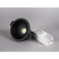 LED-alasvalo Hide-a-lite Globe G2 Recessed, Tune, musta