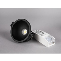 LED-alasvalo Hide-a-lite Globe G2 Recessed, 3000K, musta