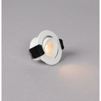 LED-alasvalo Hide-a-lite Optic XS Tilt, 2700K, valkoinen