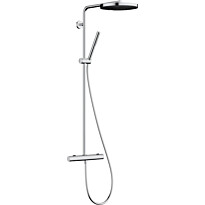 Sadesuihkusetti Hansgrohe Pulsify S Puro 260, termostaattihanalla, ⌀260mm hierova suihku, kiiltävä kromi