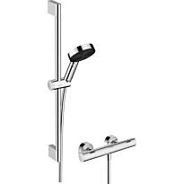 Suihkusetti Hansgrohe Pulsify Select S Ecostat, termostaattihanalla, hierova suihku, kiiltävä kromi